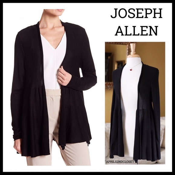 Joseph Allen Sweaters - BLACK CARDIGAN DUSTER CARDI A3C